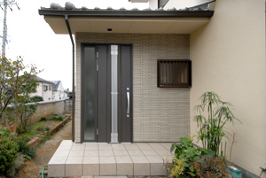 施工事例　エントランスリフォーム 施工後